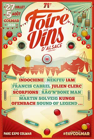 Poster Foire Des Vins De Colmar 1951 - Affiche Vintage 50x70 Cm, Qualité HQ